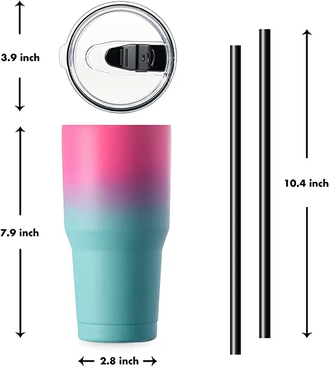 Custom Travel Black Double Wall Coffee Tumbler Cup Wholesale 20Oz Stainless Steel Tumbler Insulated Coffee Cup