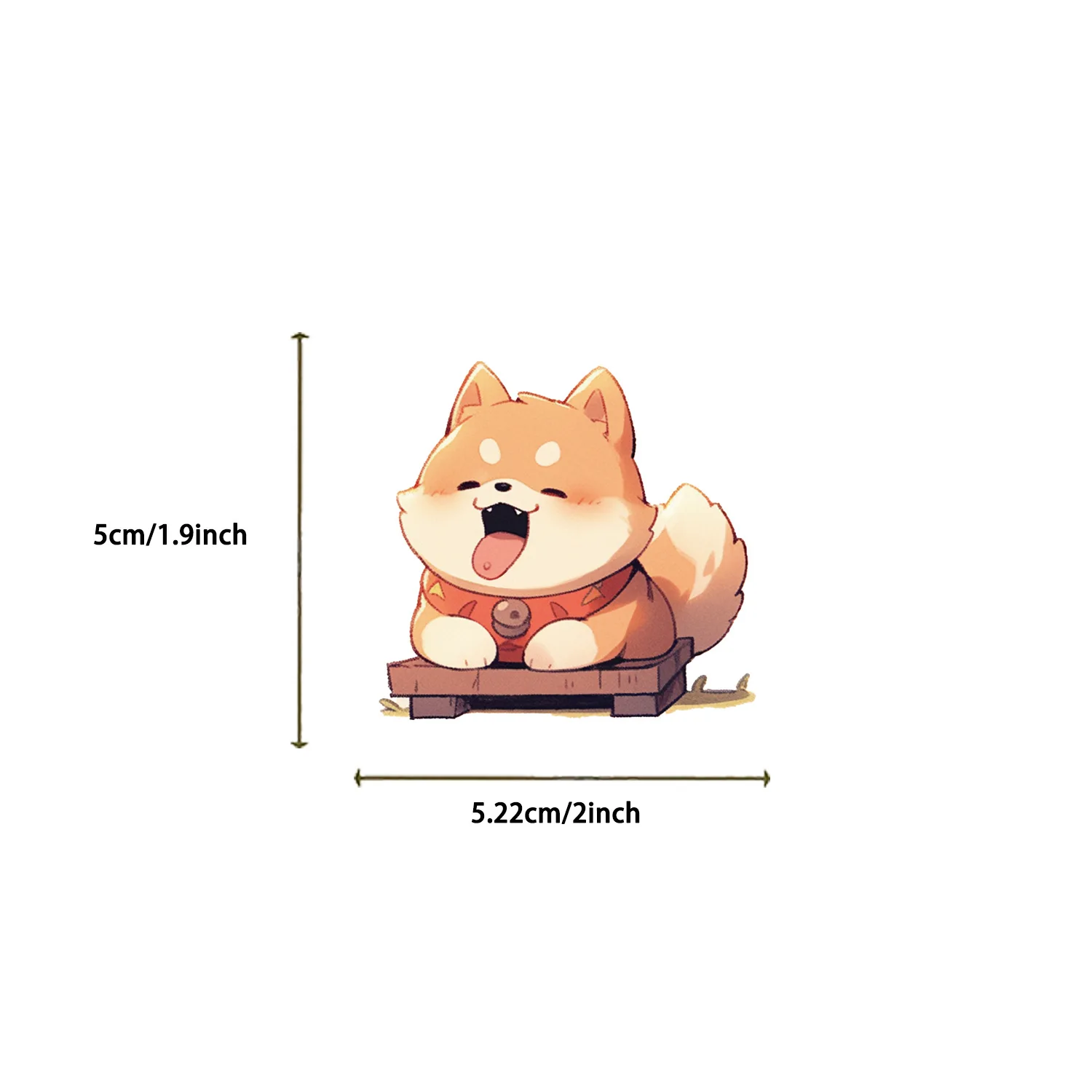 50pcs/pack Cute Cartoon Animal Dog Stickers Waterproof Vinyl Stickers for Mobile Phone  Wall for Kids