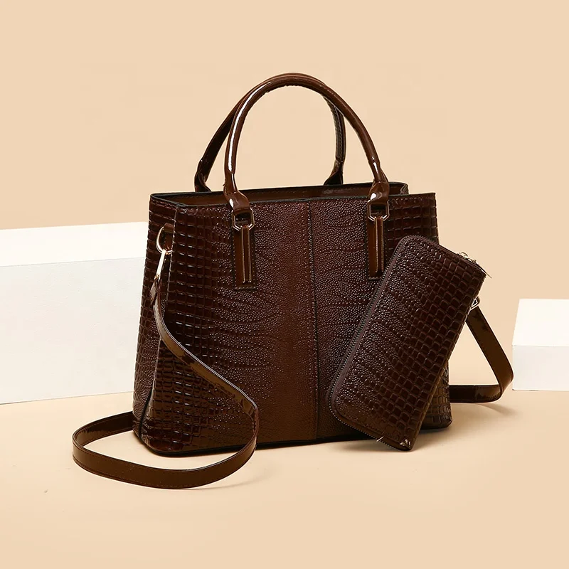 Vegan Leather Tote Bag Shoulder Women Business Office Work Bag Waterproof Large Capacity Ladies Lightweight Handbag