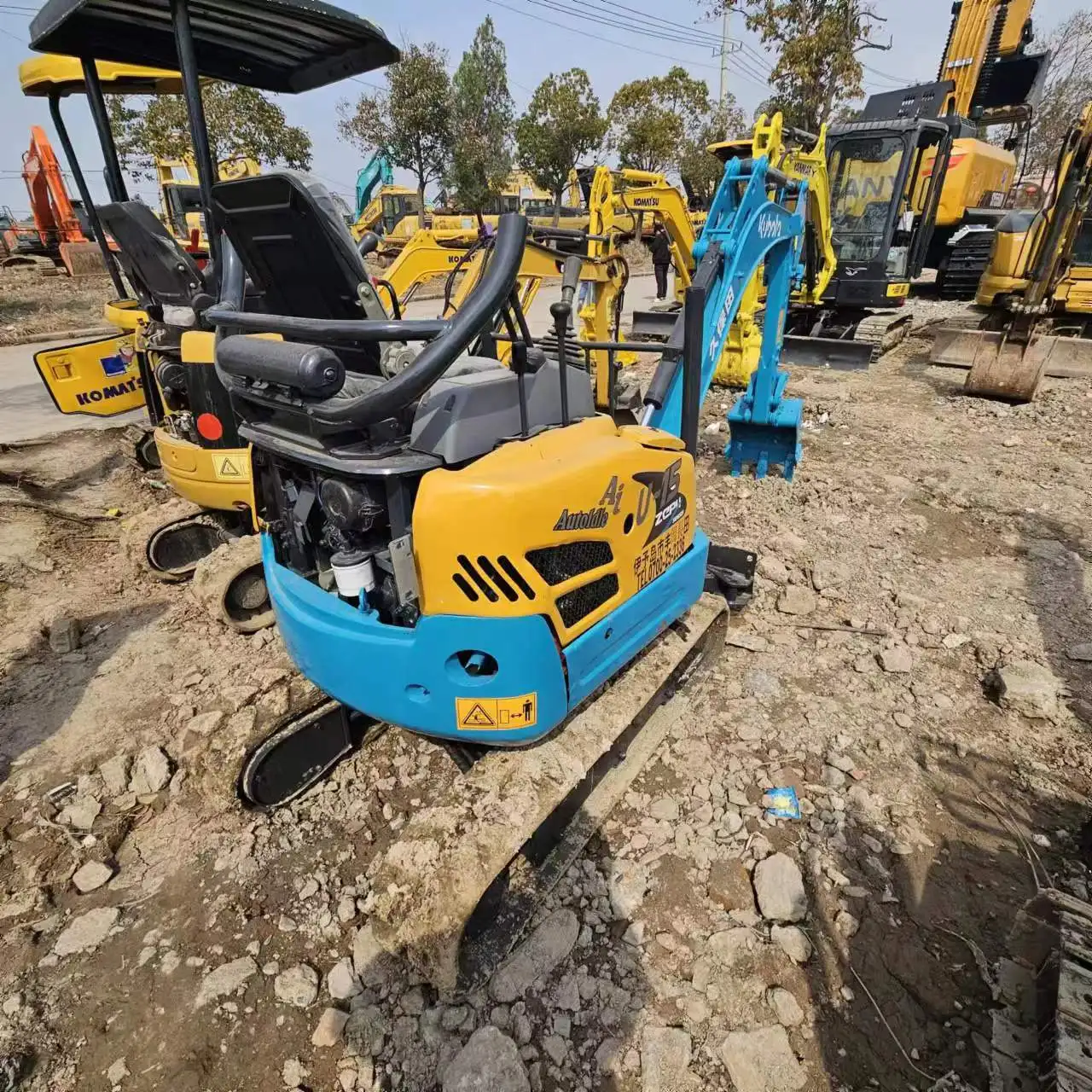 Используемый мини-экскаватор Kubota U15 U17 для сельскохозяйственных работ