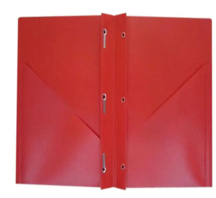 Size PP Poly Portfolio 2 Pockets Document Holder File Folder With 3 Prongs
