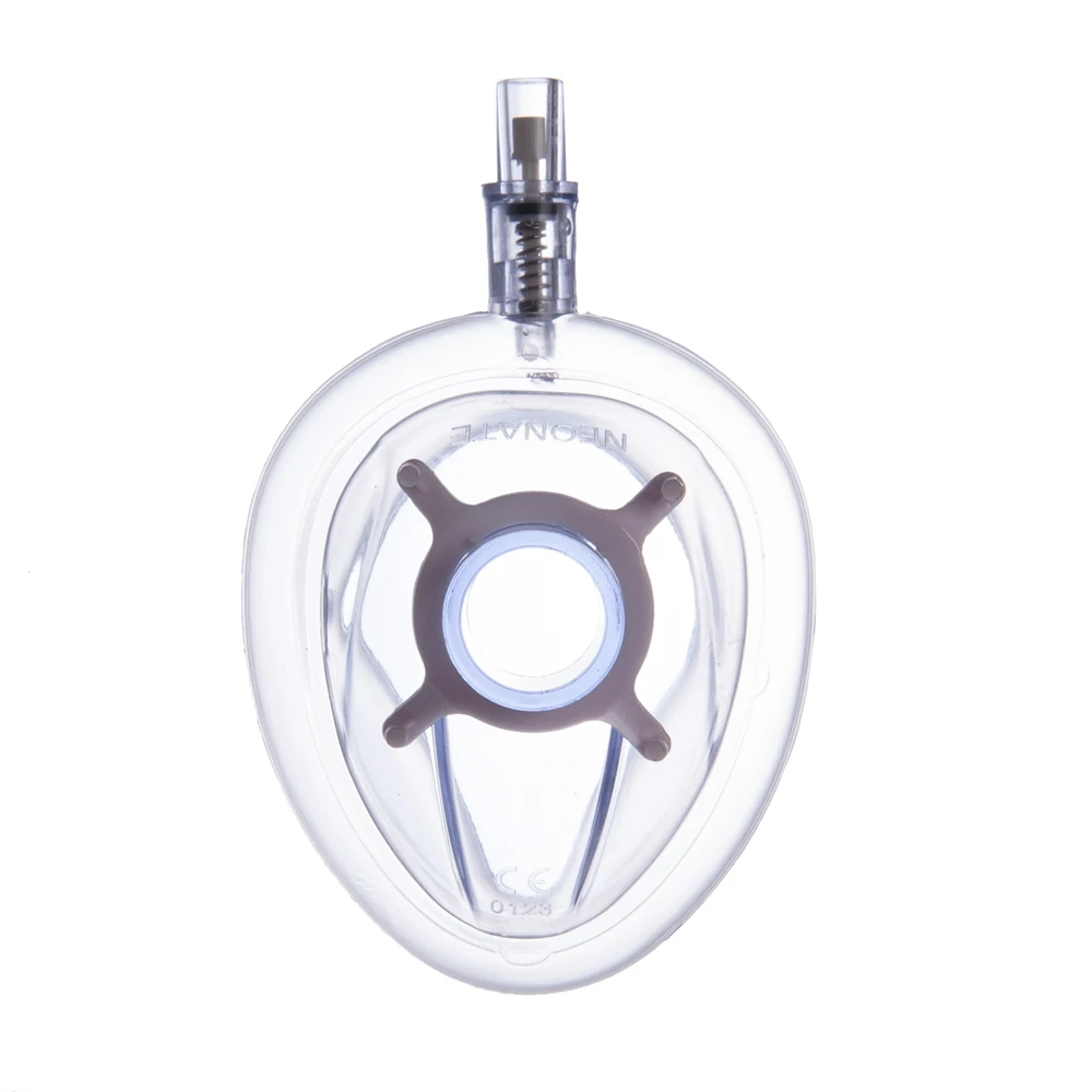 Анестезирующая маска для лица из ПВХ для автоматических ИВЛ и ручных реаниматоров