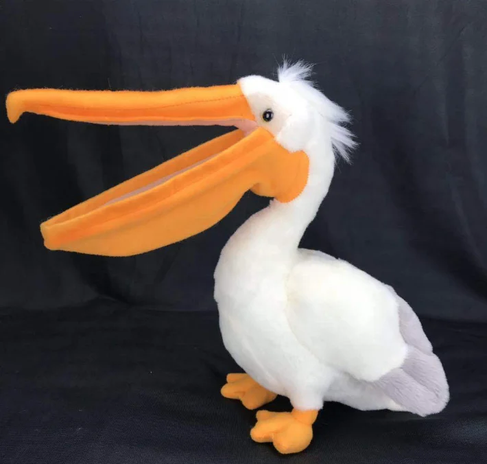30cm Lifelike Pelican Stuffed Toys Big Mouth Pelican Plush Toys Simulation Bird Pelican Plush Animals Toy