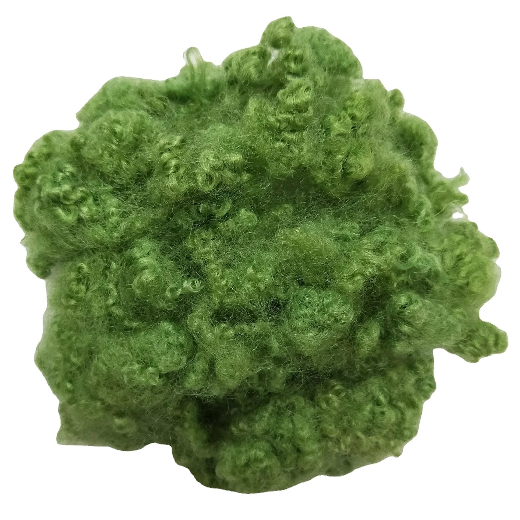 dope dyed any color regenerated polyester short fibre for spinning use