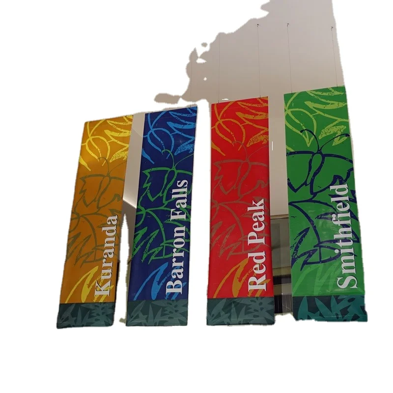 Индивидуальные полноцветные плакаты с принтом для помещений подвесные