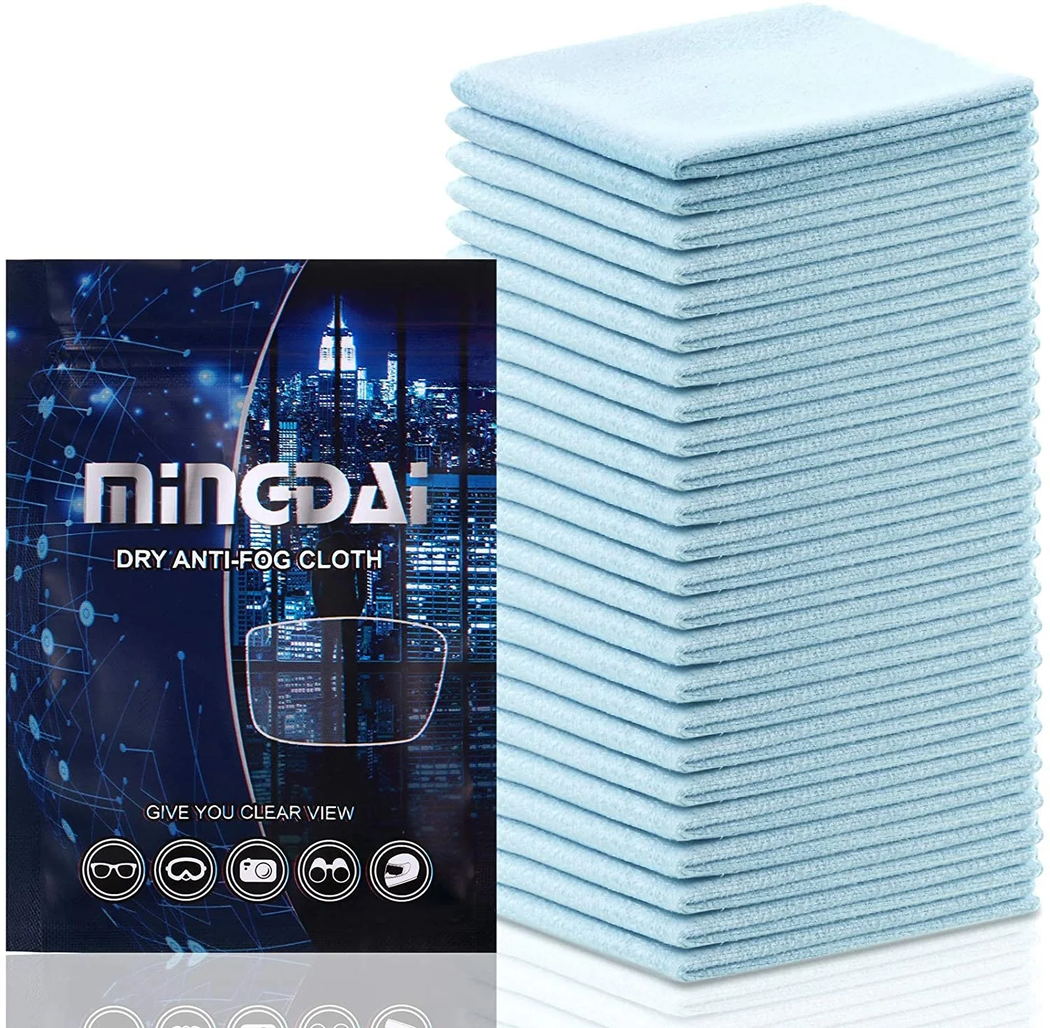 Dry Nano Anti Fog Eyeglasses Cloth Reusable Glasses Cleaning for Goggles Camera Lens Helmet Antifog When Wearing Face Cover