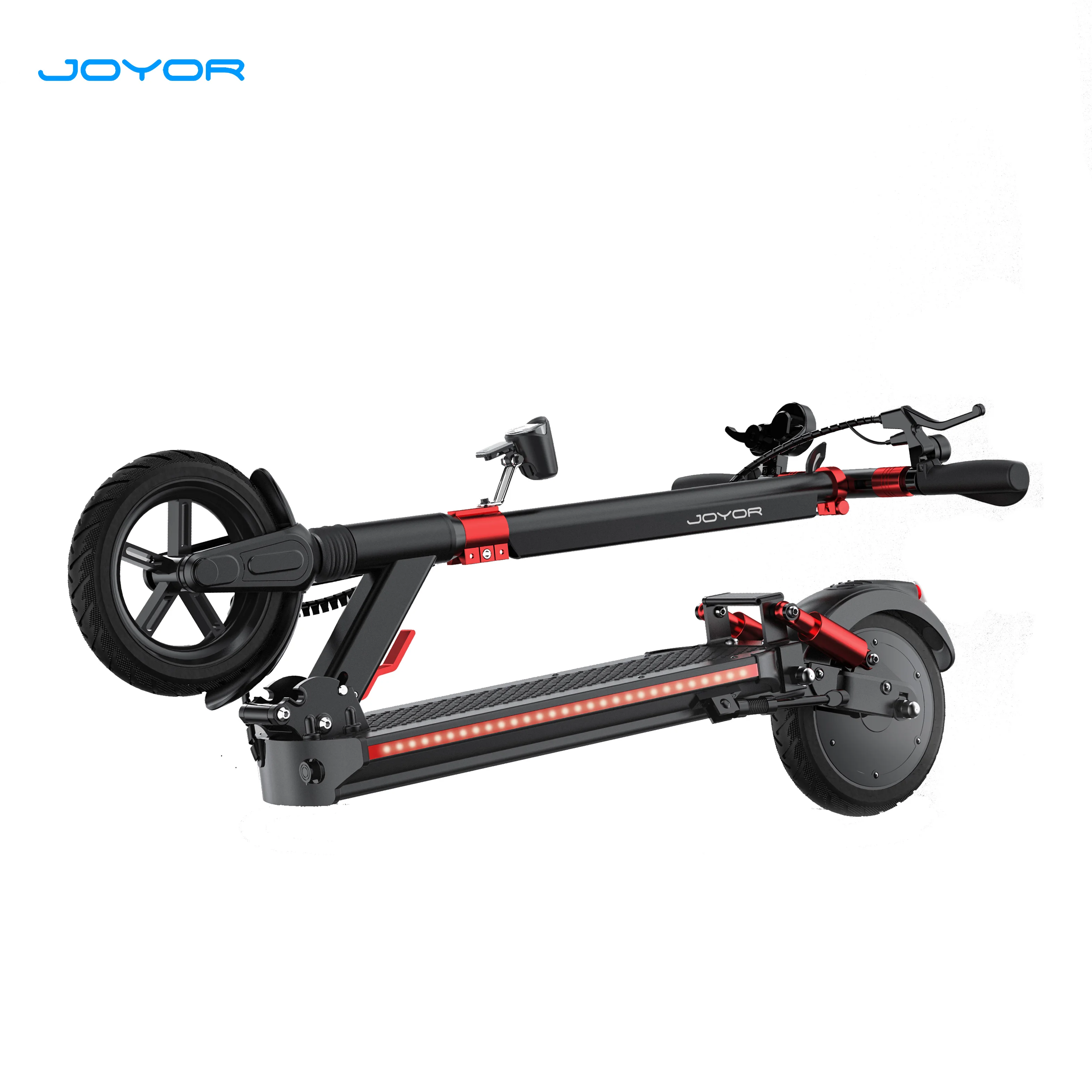 JOYOR turn light adult off road electric scooters  2 wheel china with seat foldable manufacturers kick 36V7.8AH 9inch scoter