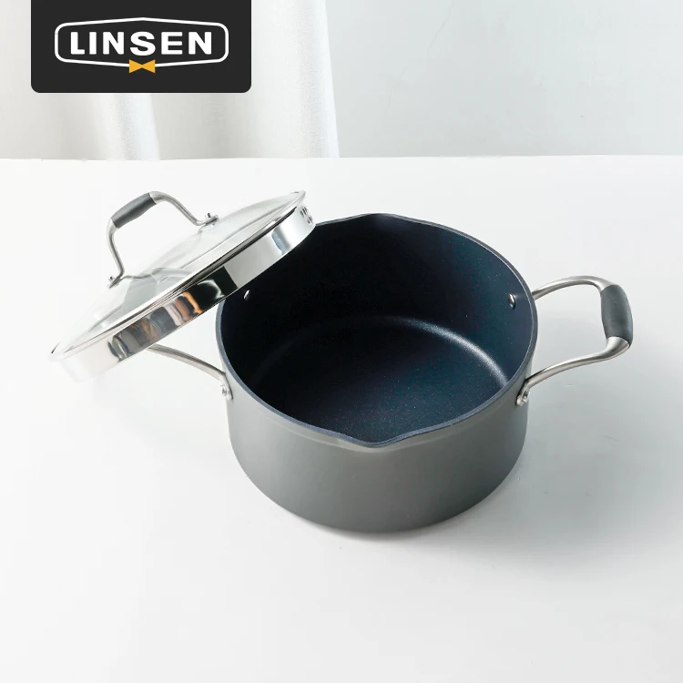 Factory Wholesale Cooking Pots Soup Silicone Handle 304 Stainless Steel Kitchen Cooking Soup Pot Cookware