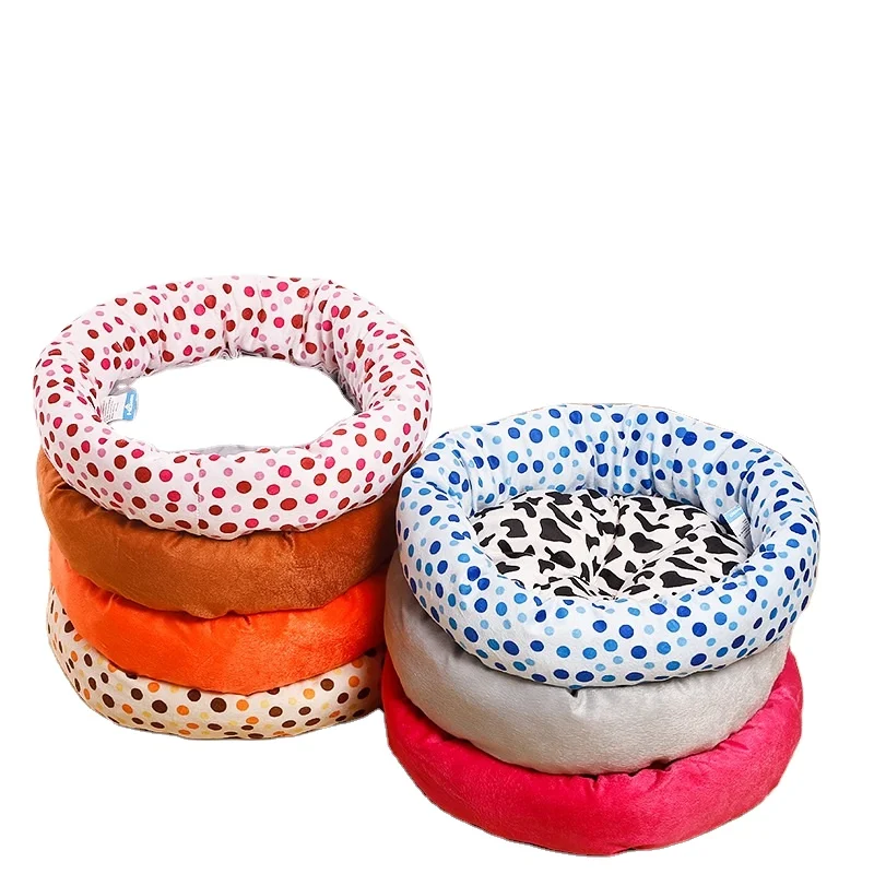 Дешевая Прямая поставка, ПП хлопок, мягкая плюшевая кровать для домашних животных, для маленьких кошек и собак
