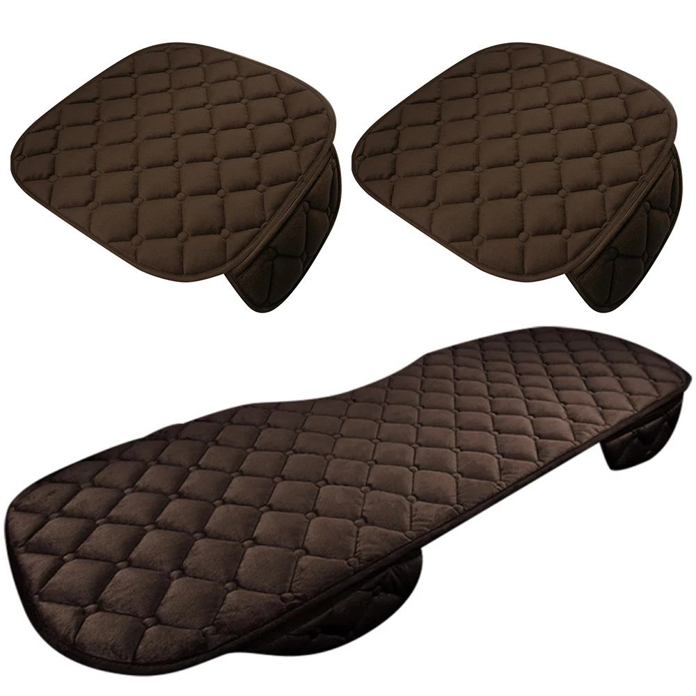 Чехлы на автомобильные сиденья универсальные зимние плюшевые наволочки для основной водителя подушки переднего и заднего аксессуары автомобильных