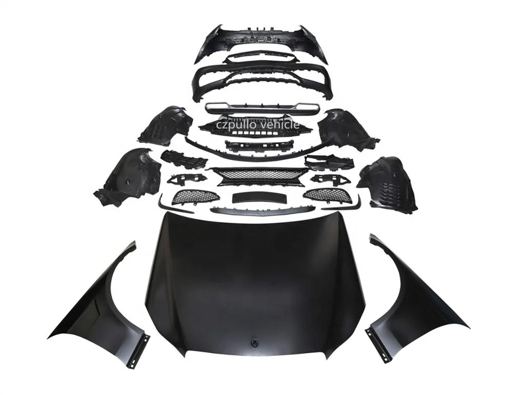 Car auto parts for mercedes benz E-class W212 change to E63 AMG style include front real bumper grille fender tip exhaust