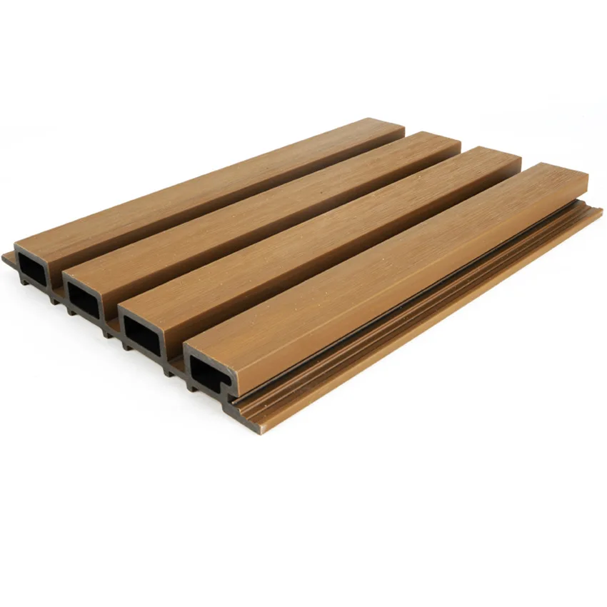 Waterproof UV Resistant Garden WPC Panel Fence Factory Price Easy Install WPC Composite Fencing brown