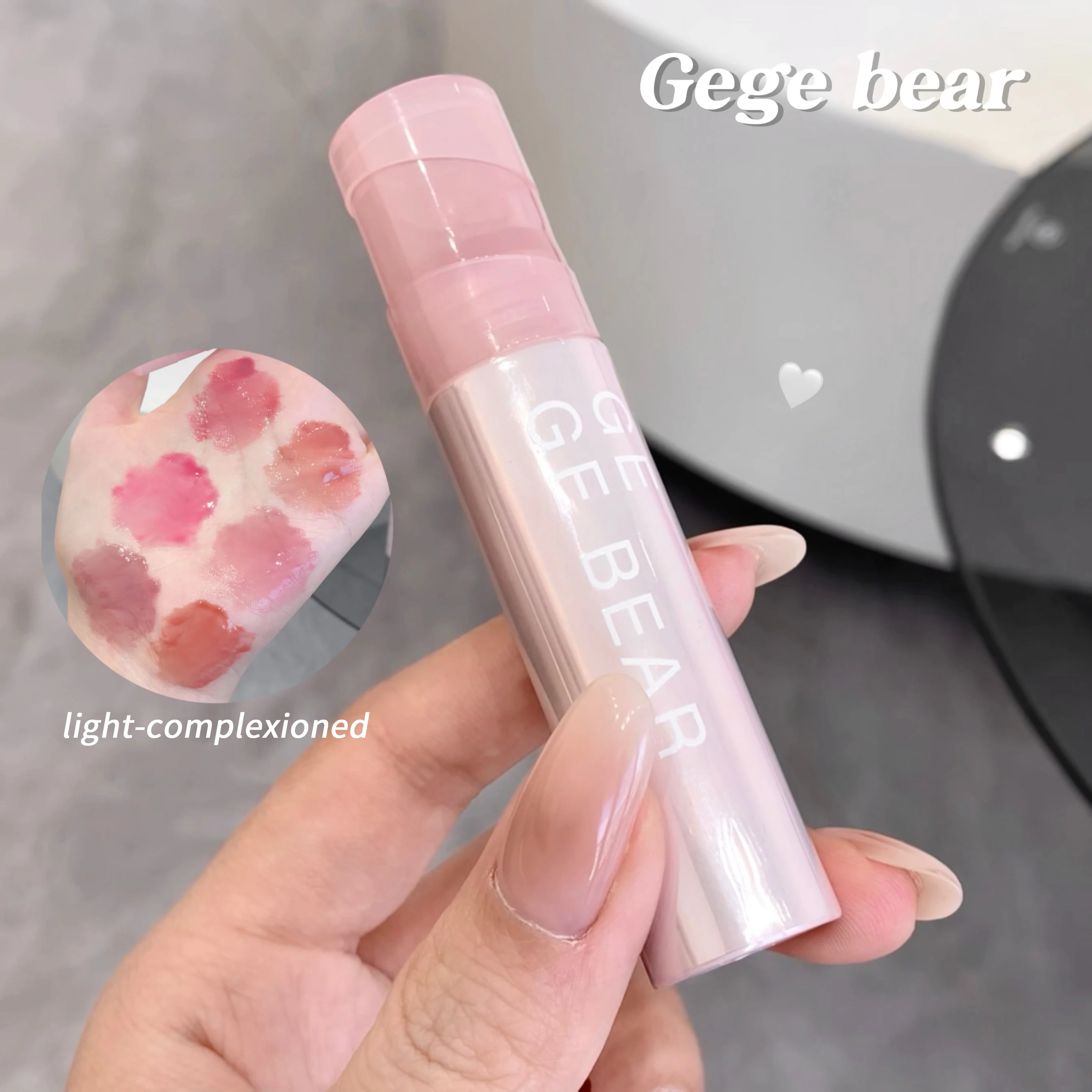 Gege Bear Watery And Icy Jelly Lip Balm Tender Appearance Lipstick Gloss Pure Desire Holding Makeup Lip Glaze
