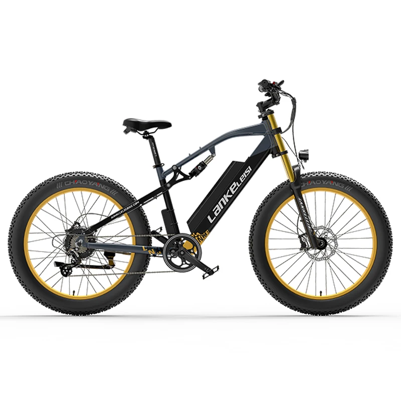 US EU warehouse Lankeleisi RV700 E Bike 1000W 26 inch Fat Electric Bike Full Suspension E Mountain bike