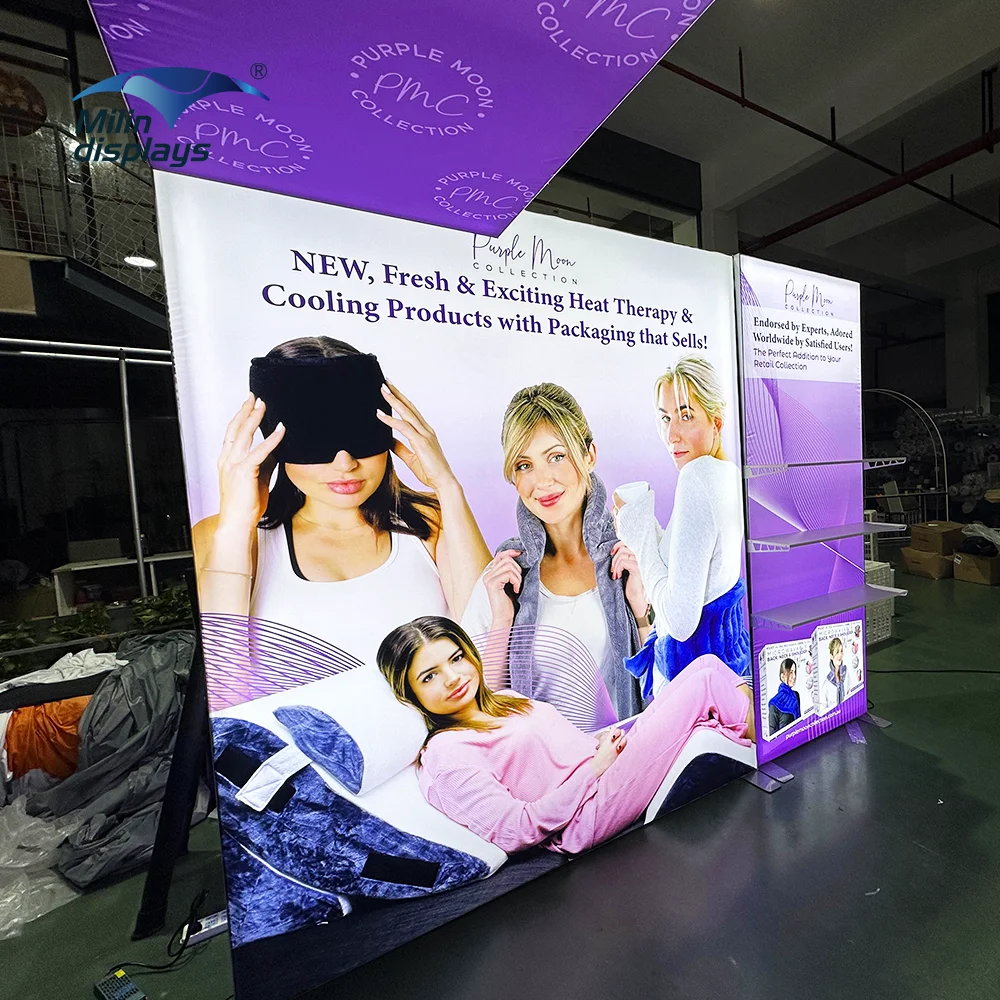 Aluminum Profile SEG Frameless Wall Advertising Fabric Led Frame Backlit Display Portable Save Manpower Fabric Light Box factory