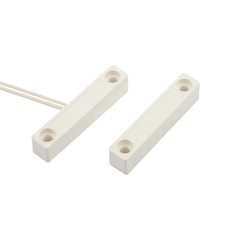 Anti-fire ABS shell center leads surface screws mounted wired magnetic reed switch abs proximity sensor