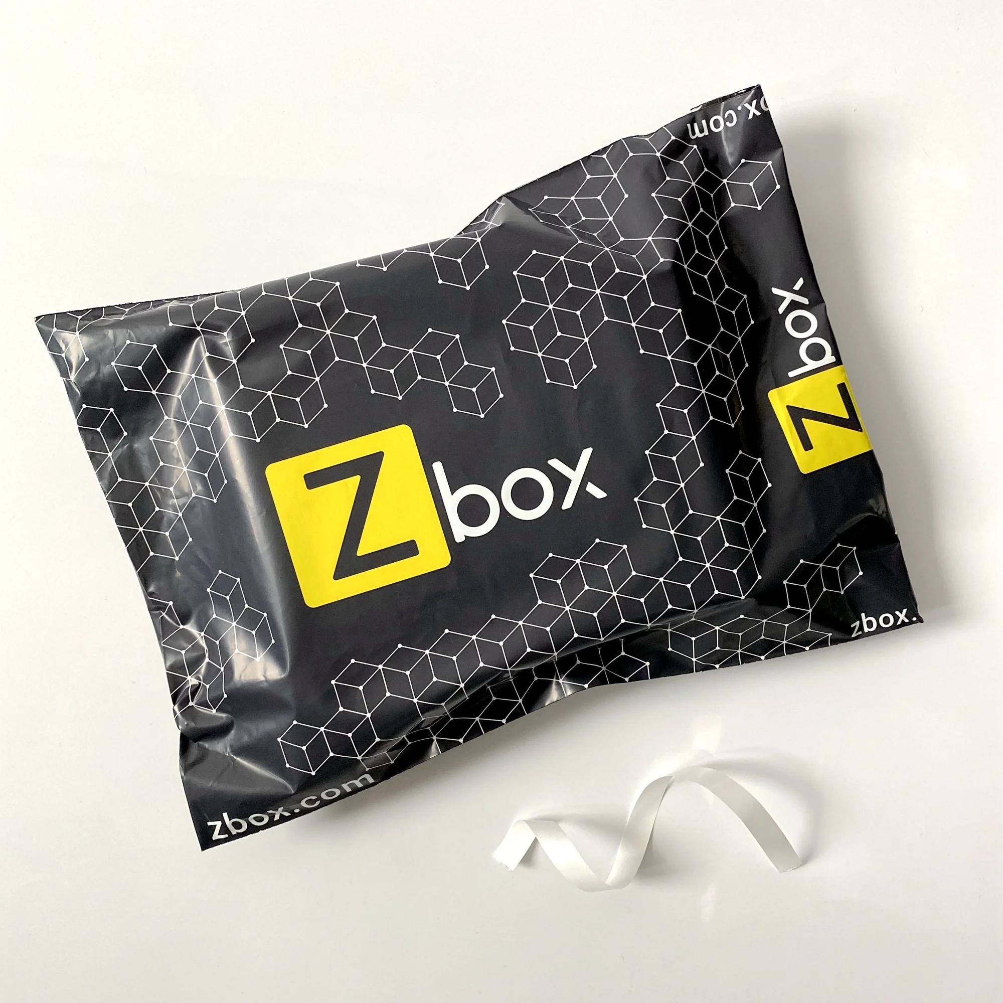 custom light pink shiny color plastic mailing bag factory wholesale poly shipping envelope packaging for clothing