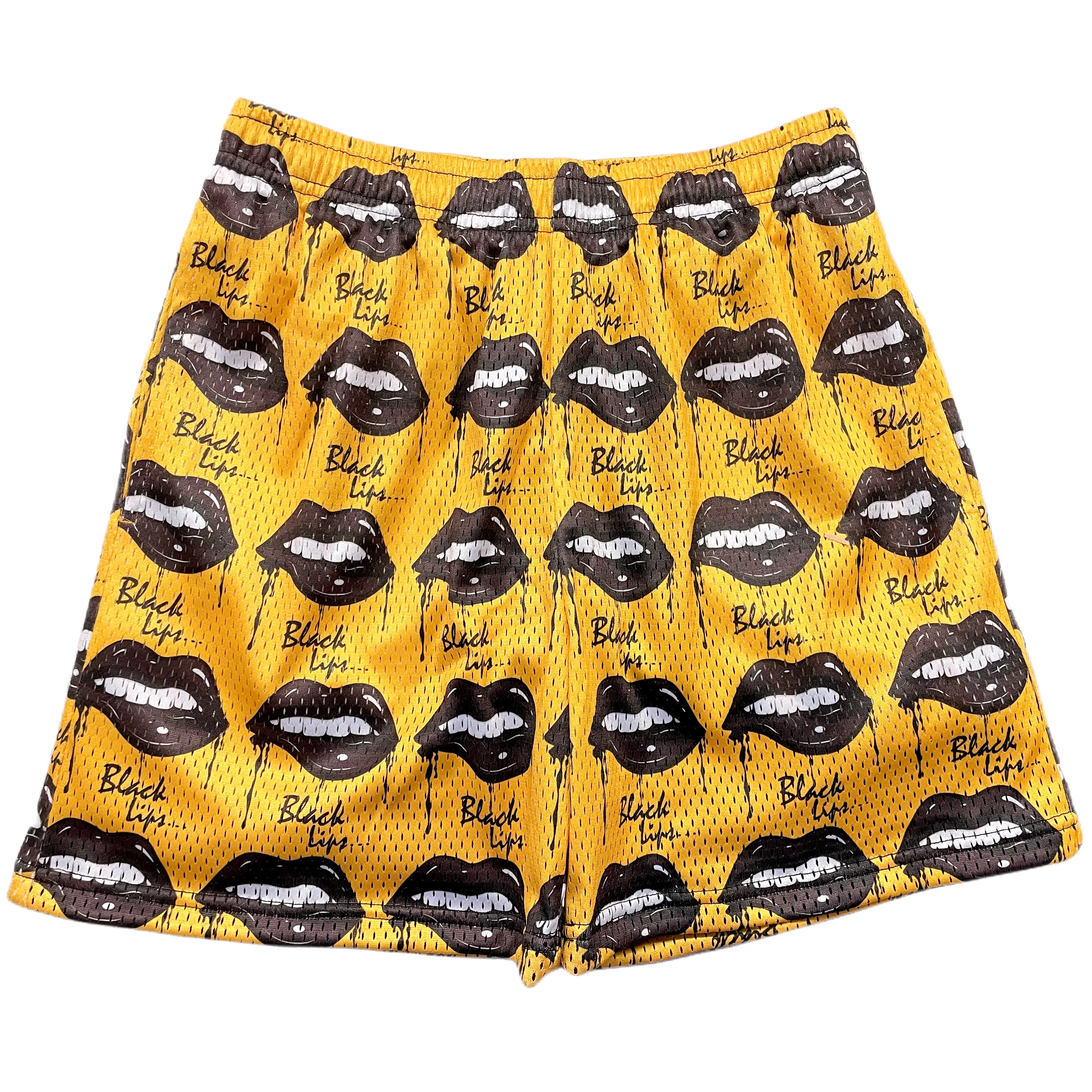 2023 Custom pattern men luxury breathable double lined silky mid thigh sports gym heavy weight mesh shorts with zipper pockets