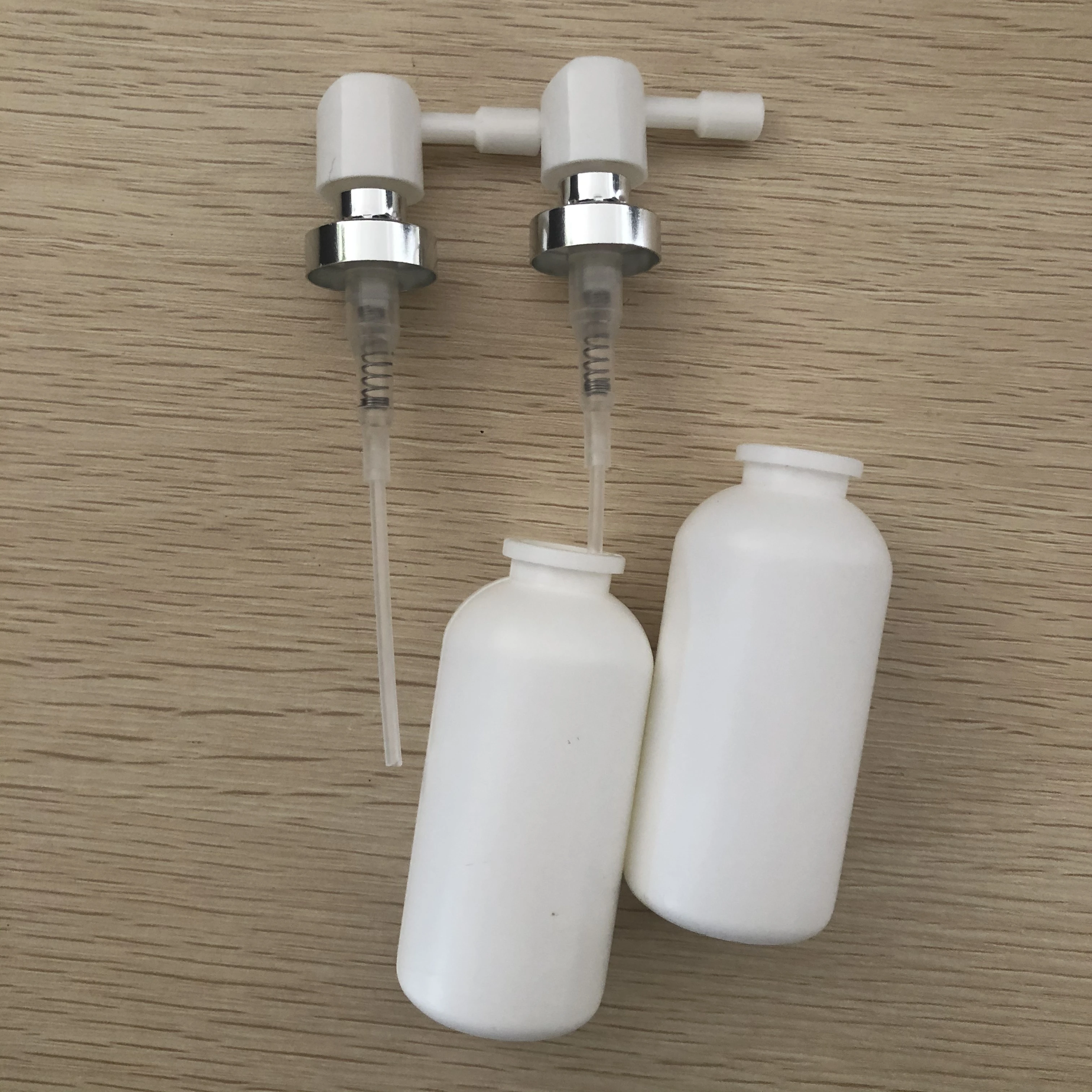 Nasal spray bottle 30ml 10ml 15ml 20ml HDPE Empty White Oral Nasal Throat Mist Spray Bottle for Pharmaceutical Packaging