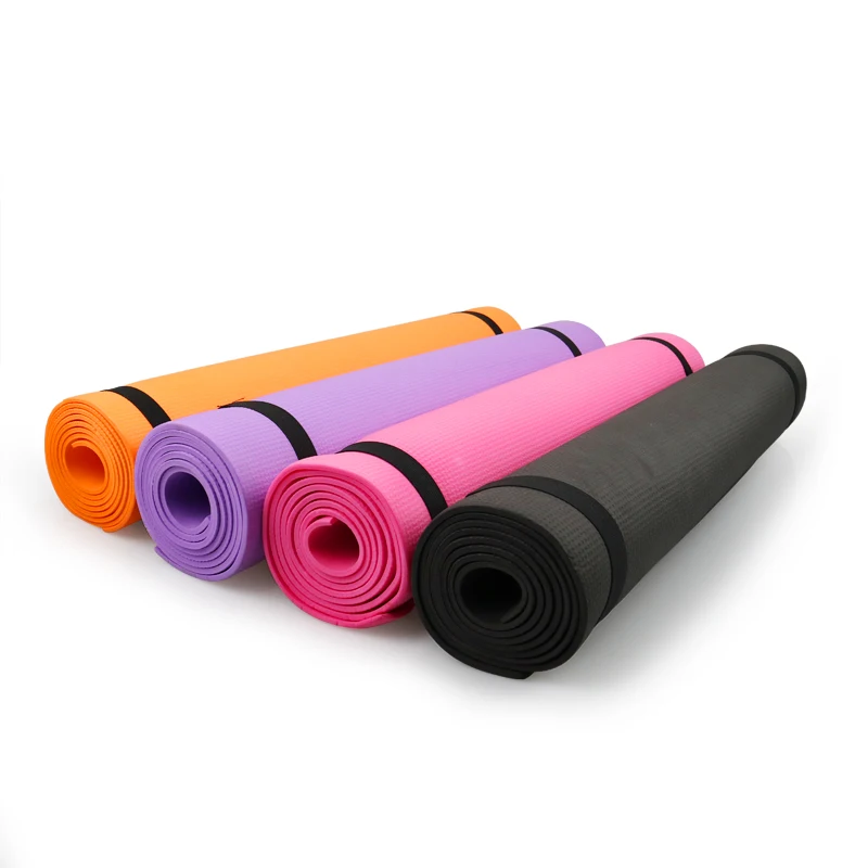 3MM Thick PVC Comfort Foam Yoga Mat for Exercise, Yoga, and Pilates can add strap and paper,customize package