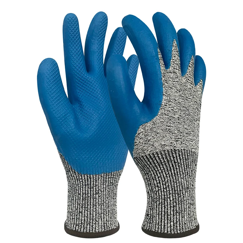 Industrial Safety Gloves Anti-Slip and Wear Resistance Latex Gloves with Oil Resistance Universal Anti-Skid Safety Gloves