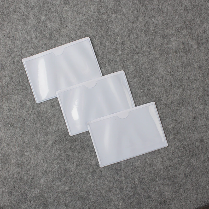 Transparent PVC Card Holder for Passport ID Business Cards Cover Protector