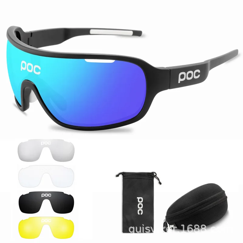 POC DO BLADE 5 Lens Set Mtb Cycling Glasses Men Women Bike Bicycle Goggles Outdoor Sport Sunglasses UV400 Eyewear