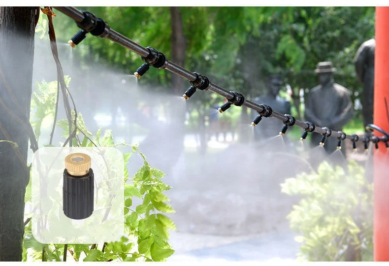 High Quality 5 Nozzle Brass Fogger Efficient Irrigation System Sprayer for Greenhouse Garden Watering Vortex Drip Sprinkler Type