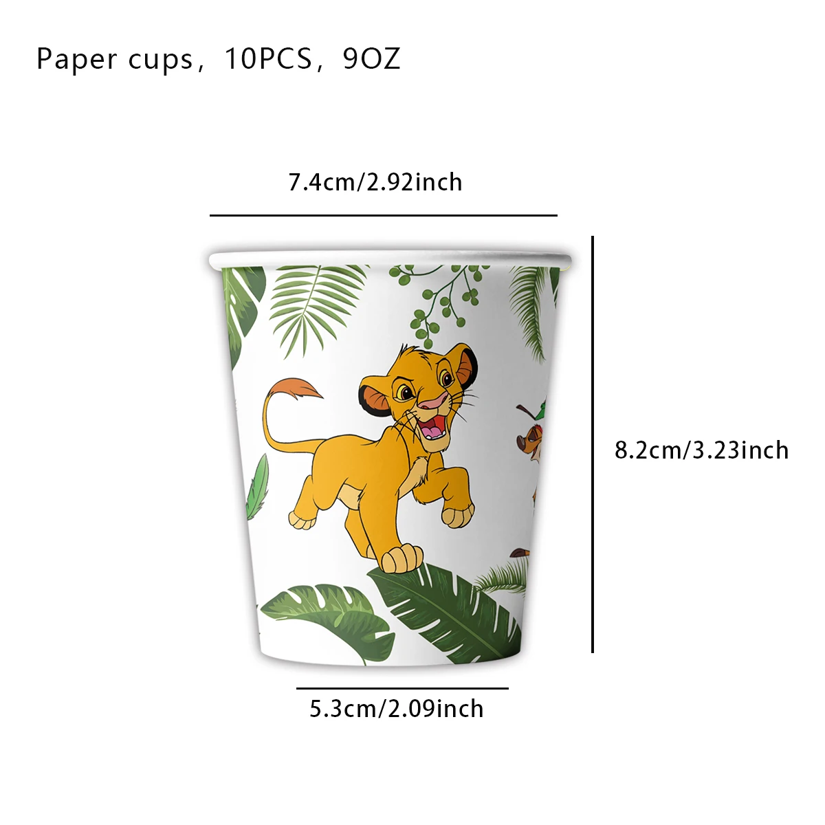New Cartoon Theme Birthday Party Decoration Fantasy Adventure Lion King Baby Boy or Baby Girl Birthday Party Supplies Simba