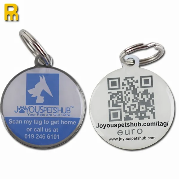 Пользовательские QR-коды Pet Tag URL Программируемый RFID анти-потеря Pet ID Tag