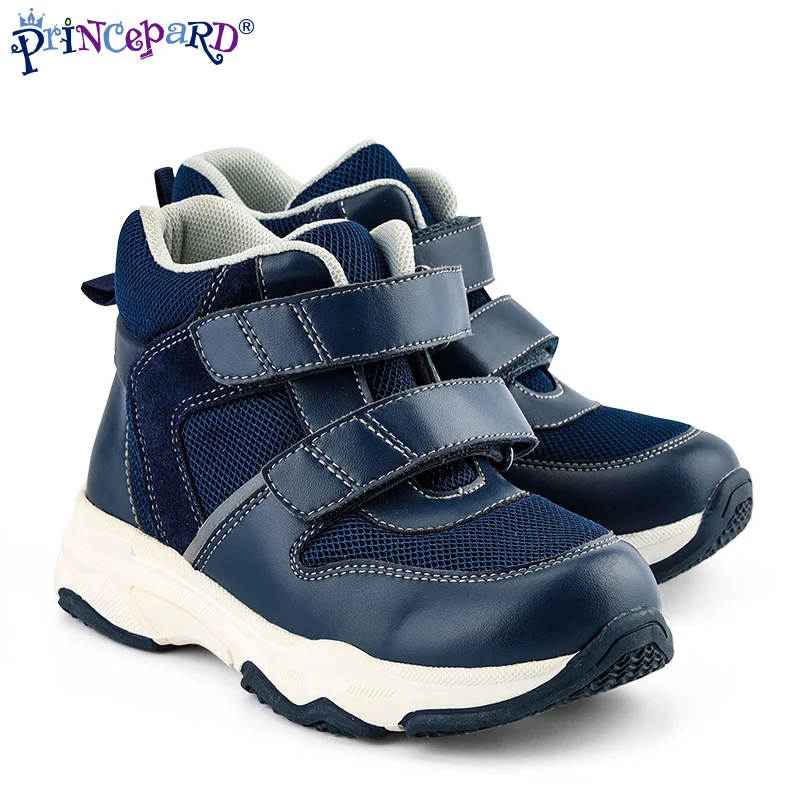 Princepard New Design Outdoor Autumn Baby Boy White Shoes Children Medical Flat Foot Orthopedic Shoes Walking Shoes