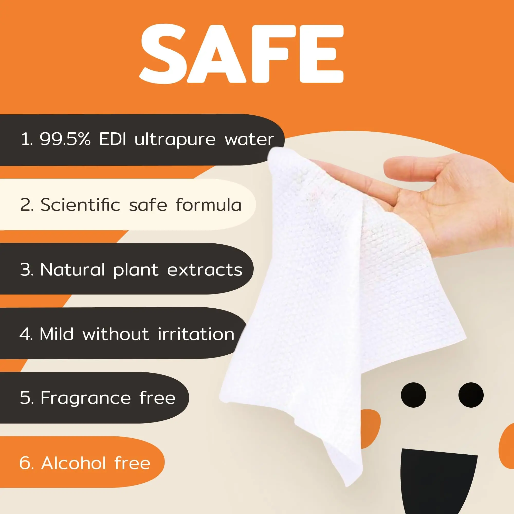 wholesale Free Sample 6 Pcs Mini Canister Wet Wipes Baby Daily Wipes Baby Skin Care Barrel Hand Wipes Custom Package