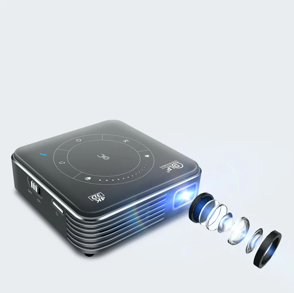  Умный мини мобильный кинопроектор Беспроводной Wi-Fi HD удобный 1920*1080P2021