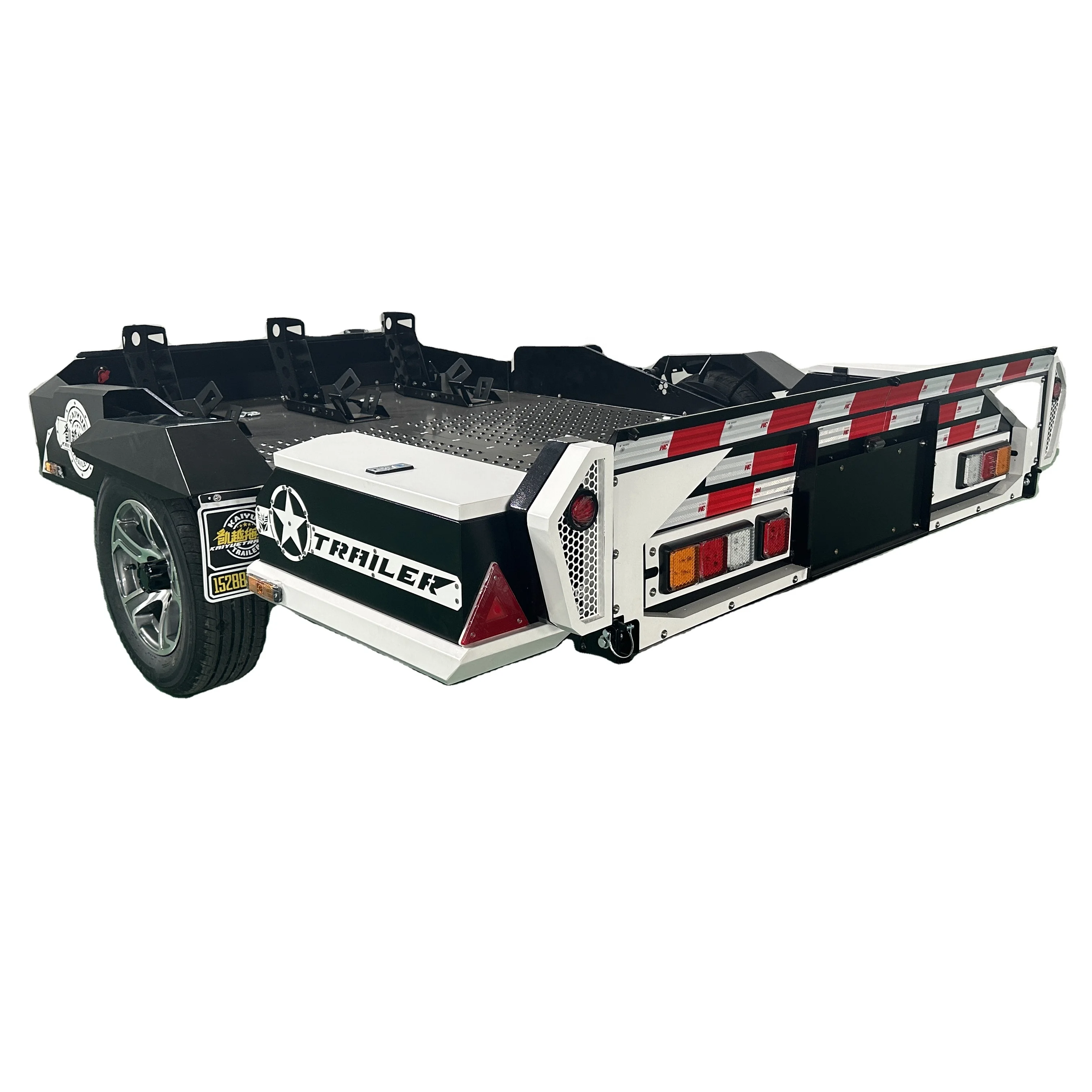 Motorcycle Travel Trailer for Traveling with Your ATV behind It