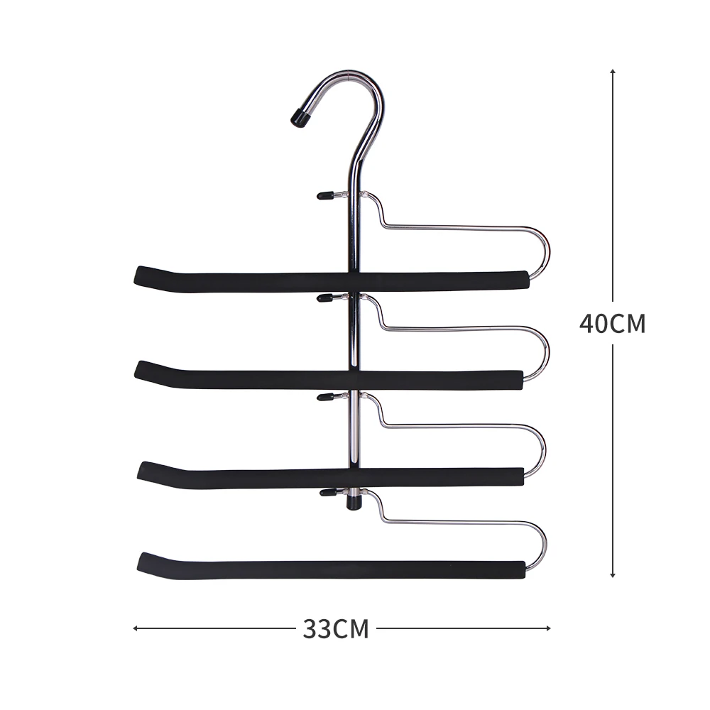 Top Space Saver Metal Multi-Layer  Hangers S Shape Metal Multi Purpose Hangers Non-Skid