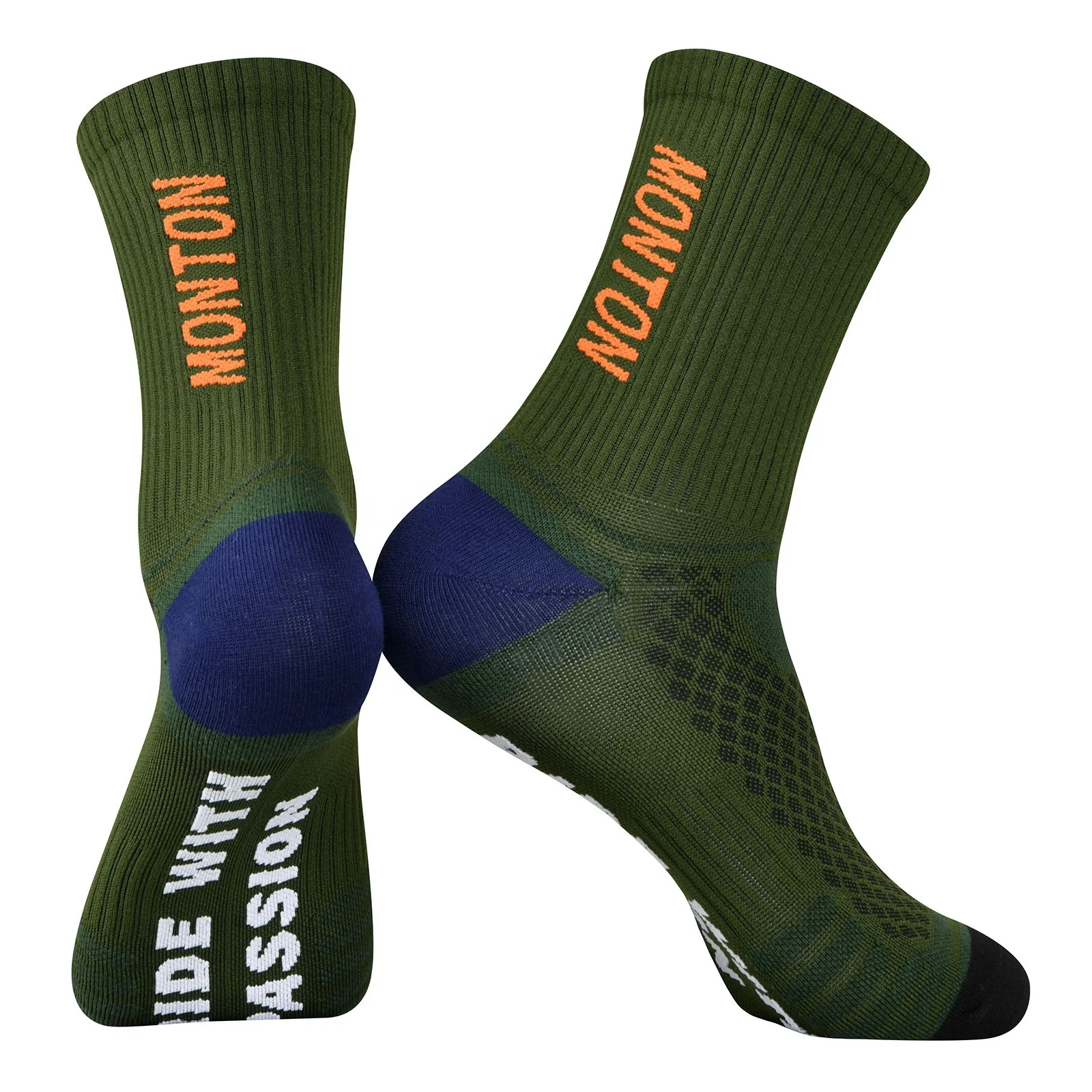 Designer running hiking women crew cotton blend socks cycling athletic grip socks custom logo