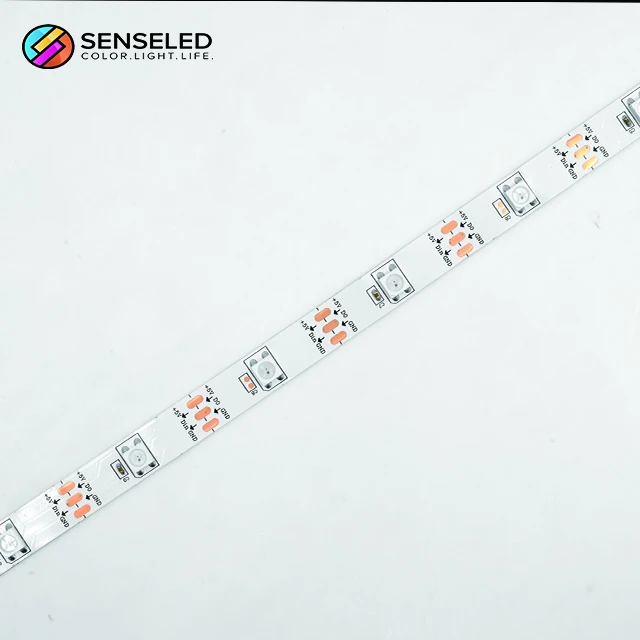 Smart strip lights 10mm Width IP20 DC12V 24V SMD 5050 Flexible Led Strip light Rgb Strip