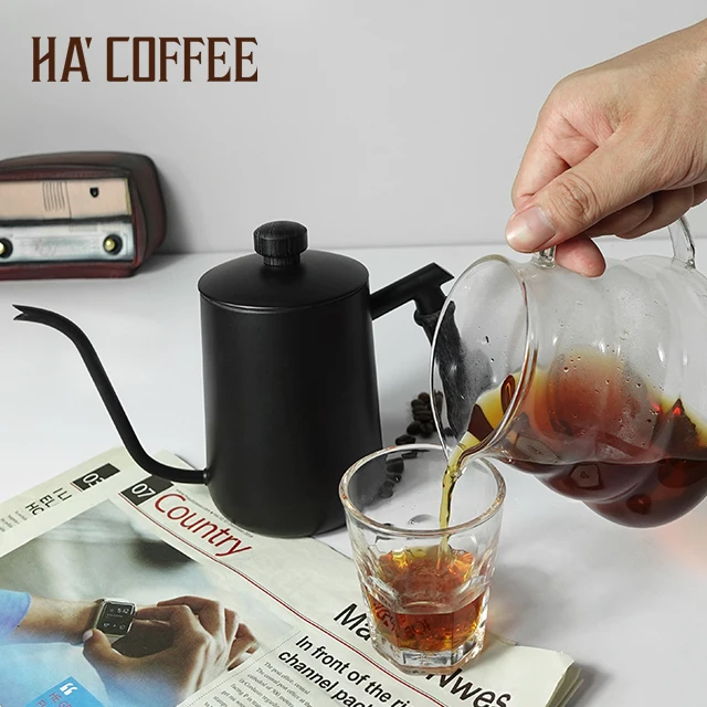 Hot Sale Stainless Steel Swallow Shape Spout Coffee Drip Kettle Portable Pour Over  Coffee Pot v60 Pour Over Coffee Kettle
