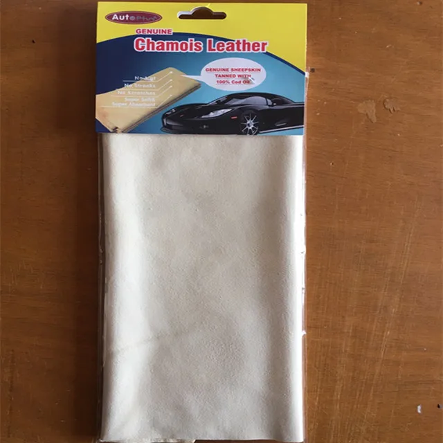 Fashion natural sheepskin chamois leather for car polishing car cleaning cloth