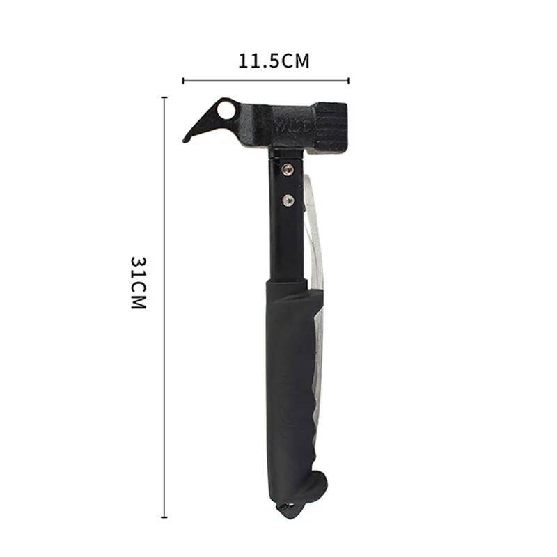 Outdoor Hiking Camping Aluminum Multi-Function Tent Hammer Stake Remove Mallet