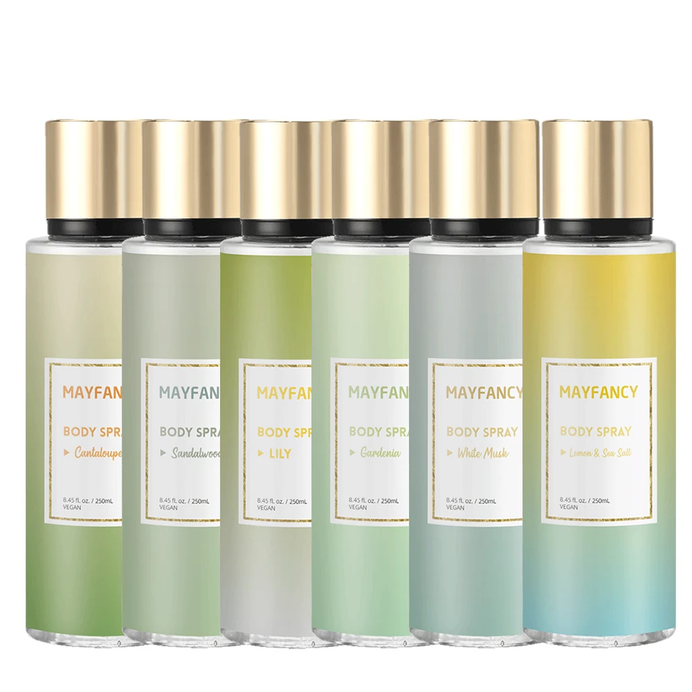 Vegan Hydrating 250ml Support Sample Best Body Mist Perfume Spray with Sweet Lychee Scent for Women Skincare Adults Female 3000