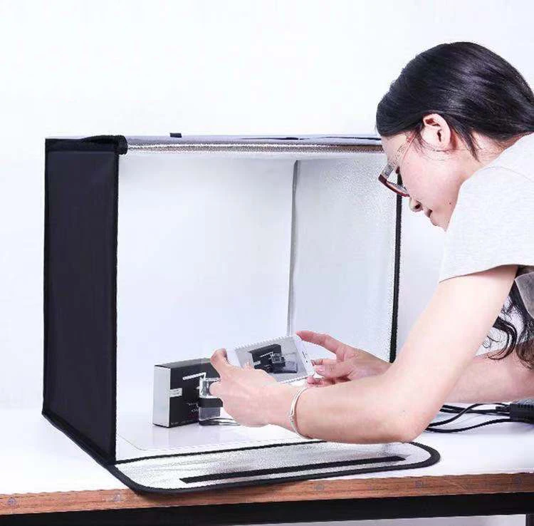 hot sale Folding Photo Studio Light Box 75cm*75cm 5-color background cloth Dimmable Studio softbox Photography Shooting box