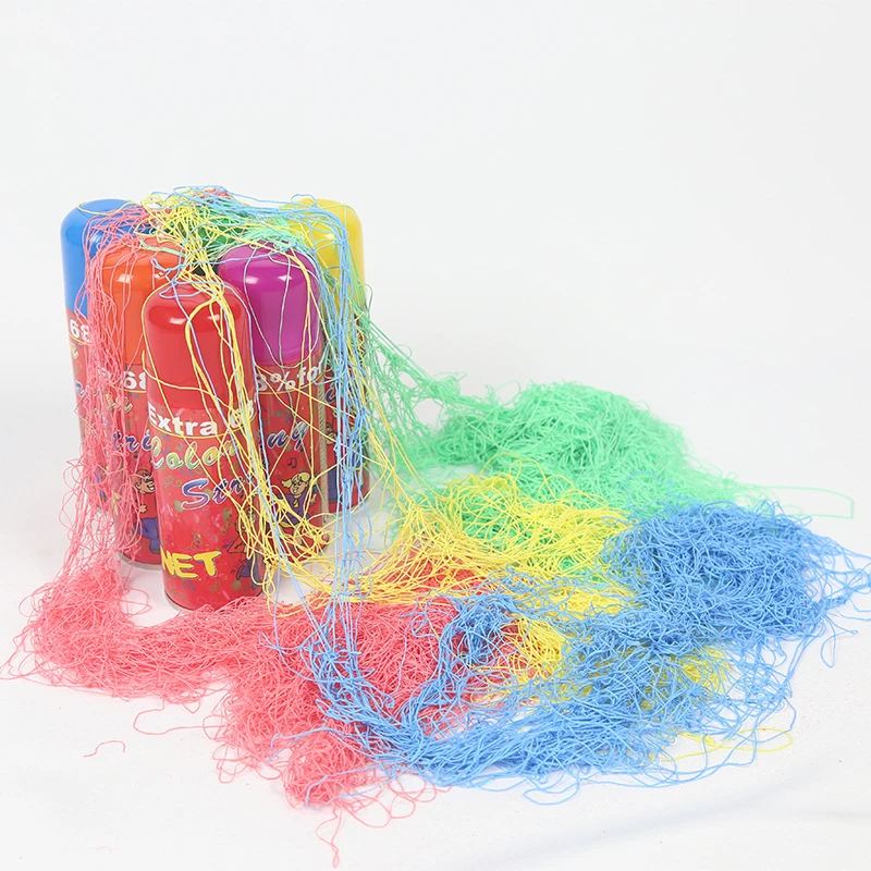 Best Selling biodegradable Silly String Aerosol Spray Crazy String Use For Party