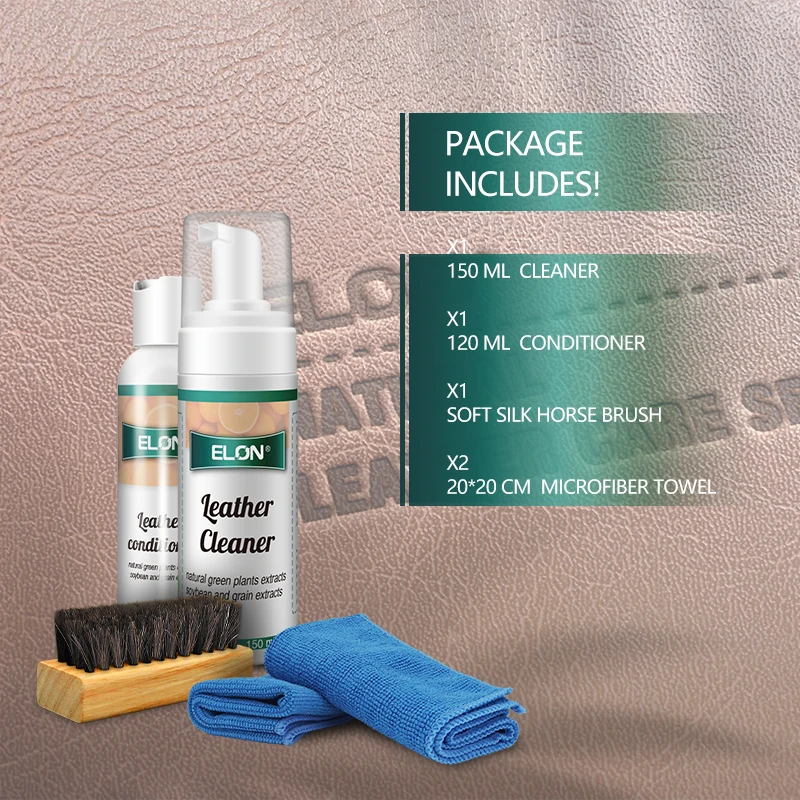 OEM Services Natural Ingredients leather care set leather cleaner and conditioner suitable for all types of leather