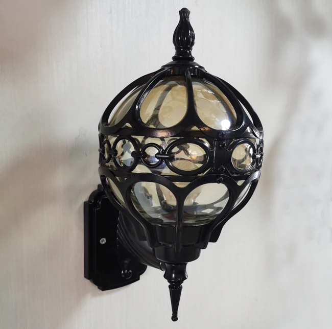 Classic type Outdoor Wall Lantern,globe shape outdoor garden waterproof lamp (20708-1W )