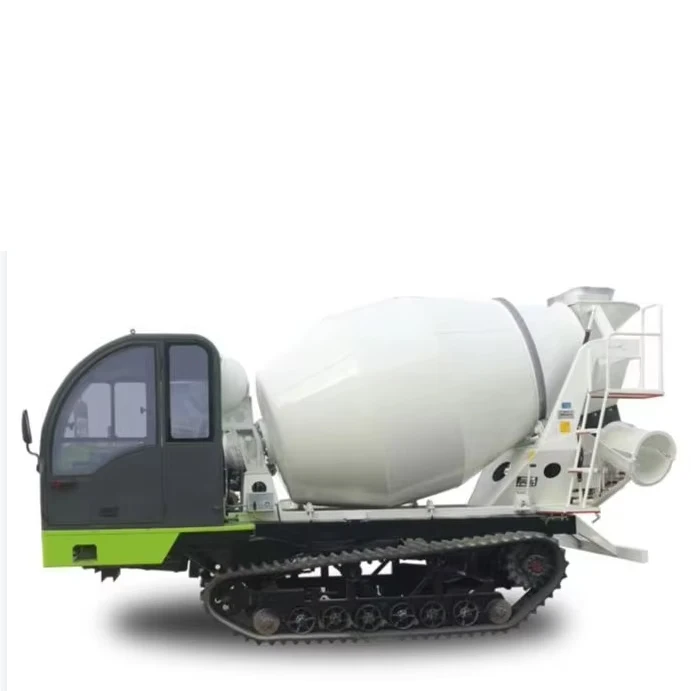 Mobile Ready Mix Concrete Pump and Mixer Crawler Cement Mixer Truck 3.5cbm Volumetric Crawler Concrete Truck