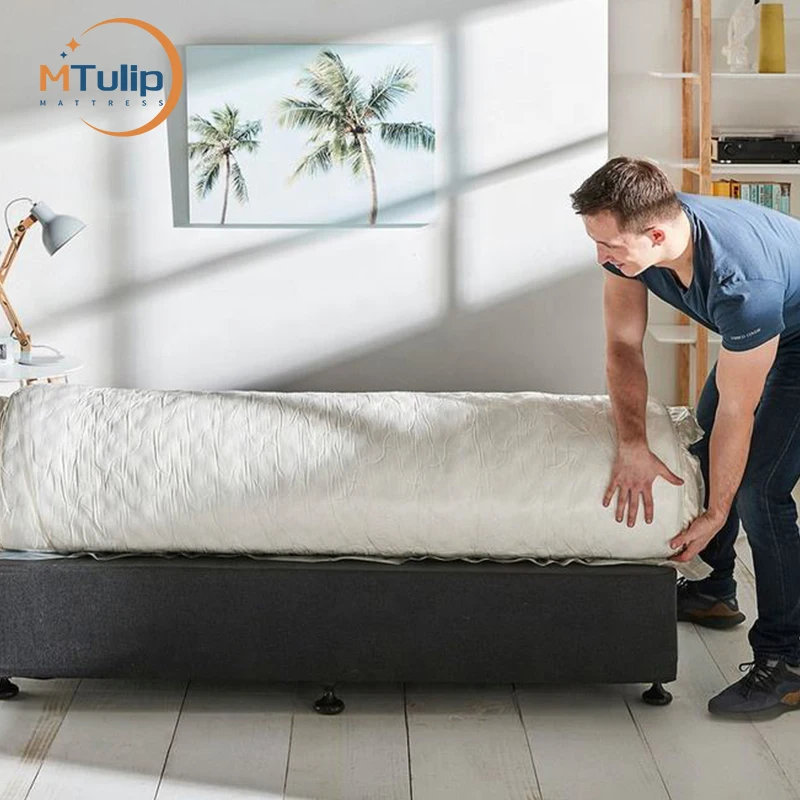 Deluxe 5 star Hotel mattress pocket spring mattresses gel memory foam mattress sleep well matelas colchon rolled up foam matress