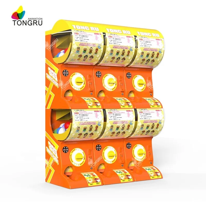 Gacha egg twist game mini plush stuffed animal kids gashapon machine ball candy toy capsule vending machine