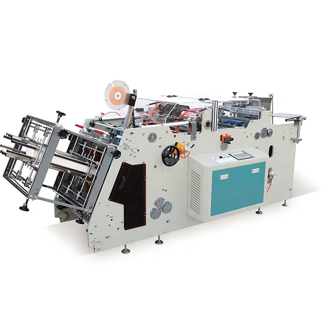 Automatic paper box gluing and forming machine