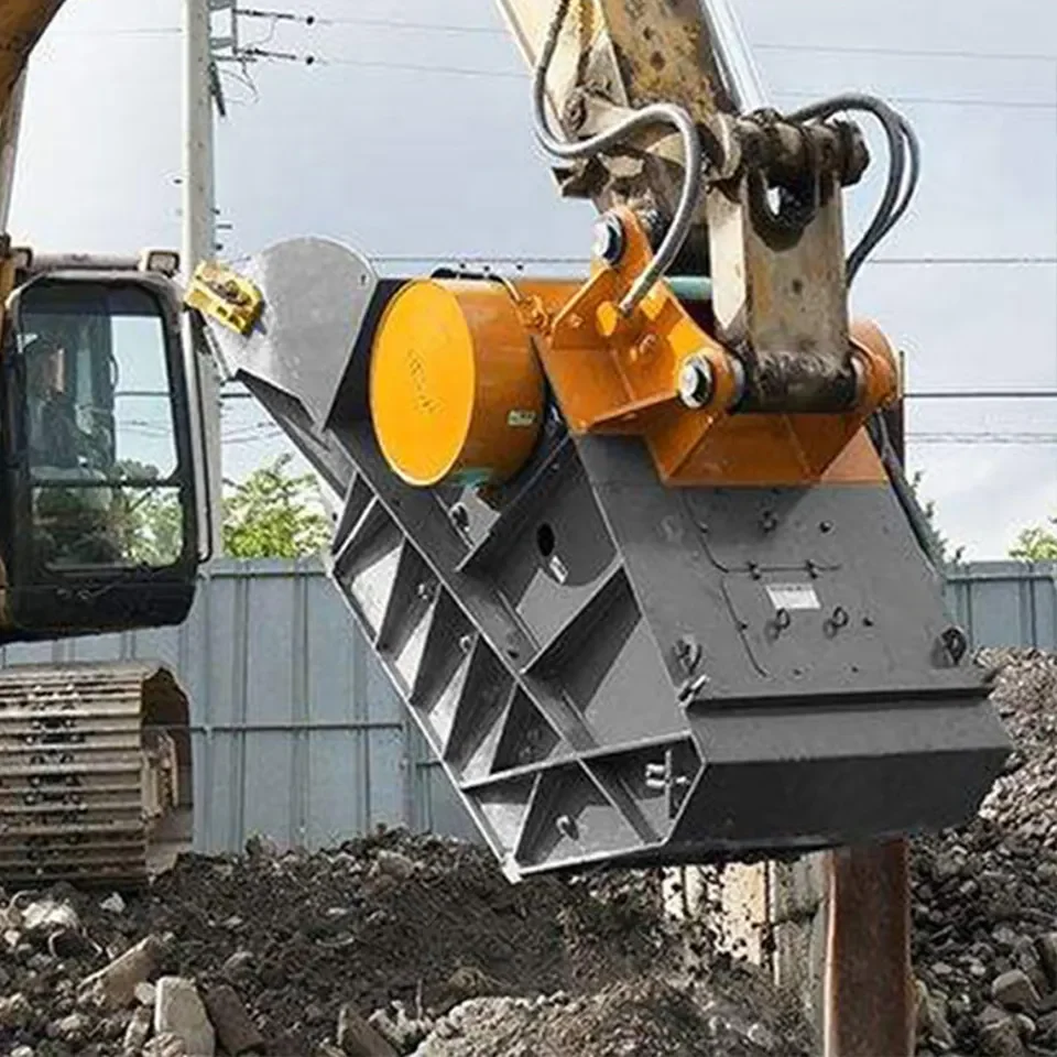 Hydraulic Excavator Attachment Sieve Crusher Bucket For Topsoil Compost Asphalt Sand Gravel Rock Crusher Bucket